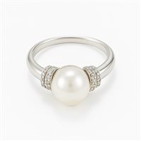 Ring Idee Preziose dal 1987 Woman in White Gold Perla IP.AK18B/87